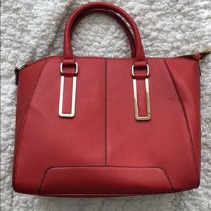 Red Aldo Handbag with Crossbody Strap included